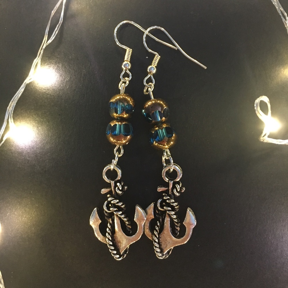 Handmade Anchor Earrings